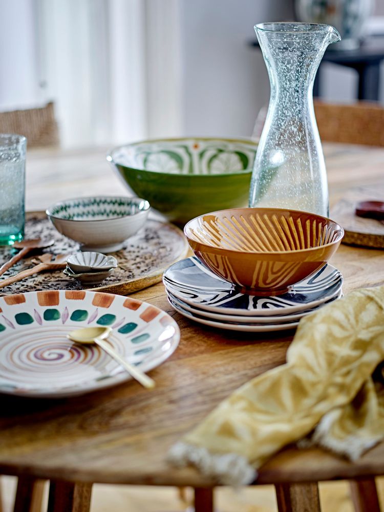 Everyday plates - Shama Plate, Blue, Stoneware - BLOOMINGVILLE