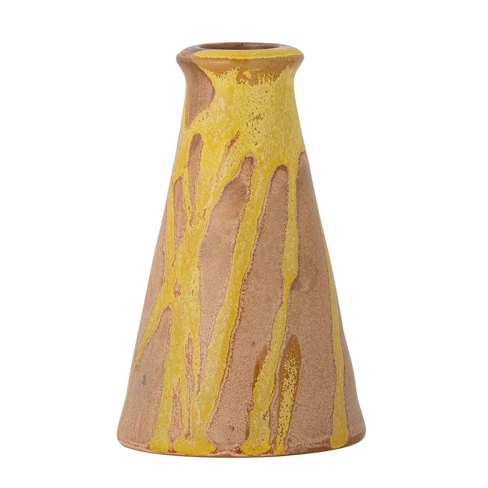 Decorative objects - Savitri Candlestick, Yellow, Stoneware - BLOOMINGVILLE MULTIBRAND HOUSE