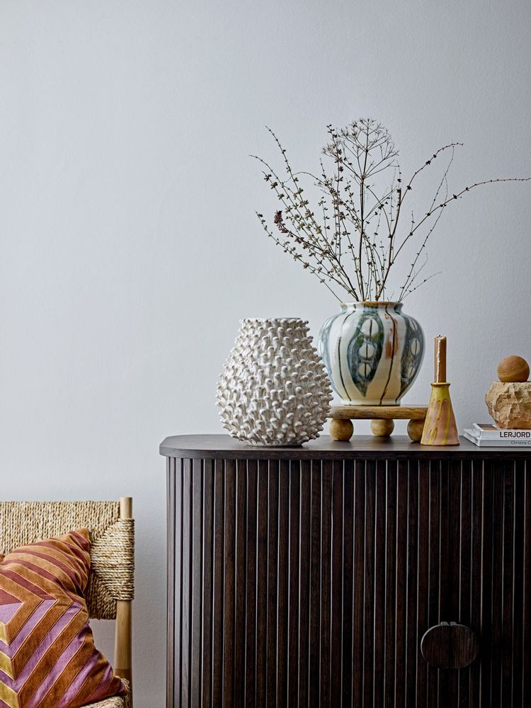 Decorative objects - Savitri Candlestick, Yellow, Stoneware - BLOOMINGVILLE MULTIBRAND HOUSE