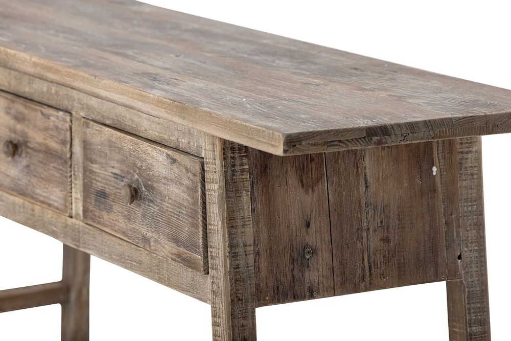 Chests of drawers - Camden Console Table, Nature, Reclaimed Pine Wood - CREATIVE COLLECTION