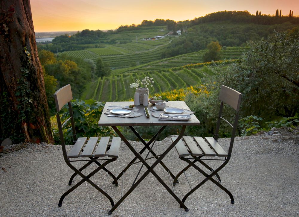 Meubles de cuisines - Set d'un table et deux chaises bistrot - FIORIRA UN GIARDINO SRL