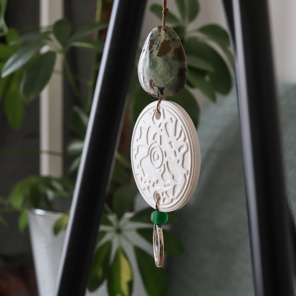Parfums d'intérieur - Diffuseur d'intérieur bijou d'intérieur en pierres naturelles et céramique de Limoges "Roucas" - O BY !OSMOTIK