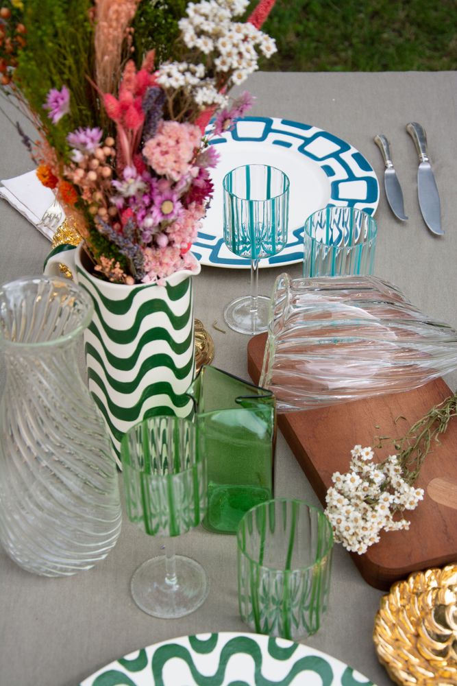 Vases - Copacabana Handpainted Ceramic Vase - TUTTOATTACCATO
