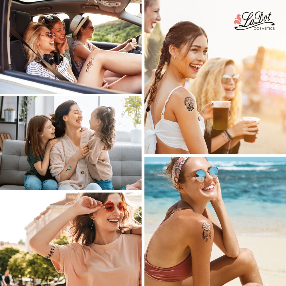 Cosmétiques - Présentoir de tatouages éphémères - LaDot Cosmetics - KONTIKI