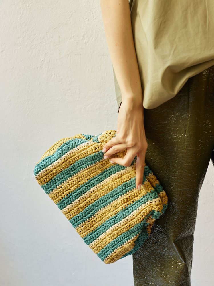 Bags and totes - HANDWOVEN COTTON THROW BED THROW - NADIA DAFRI PARIS