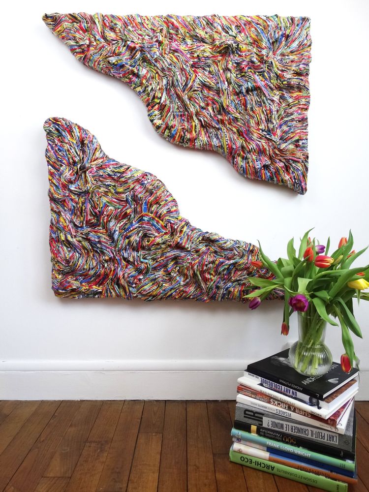 Unique pieces - Sculpture recycled paper TRANS - HELENE SIELLEZ