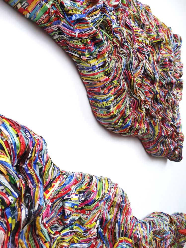 Unique pieces - Sculpture recycled paper TRANS - HELENE SIELLEZ