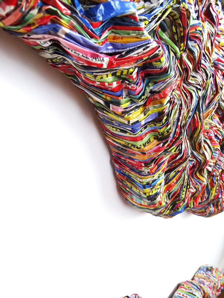 Unique pieces - Sculpture recycled paper TRANS - HELENE SIELLEZ