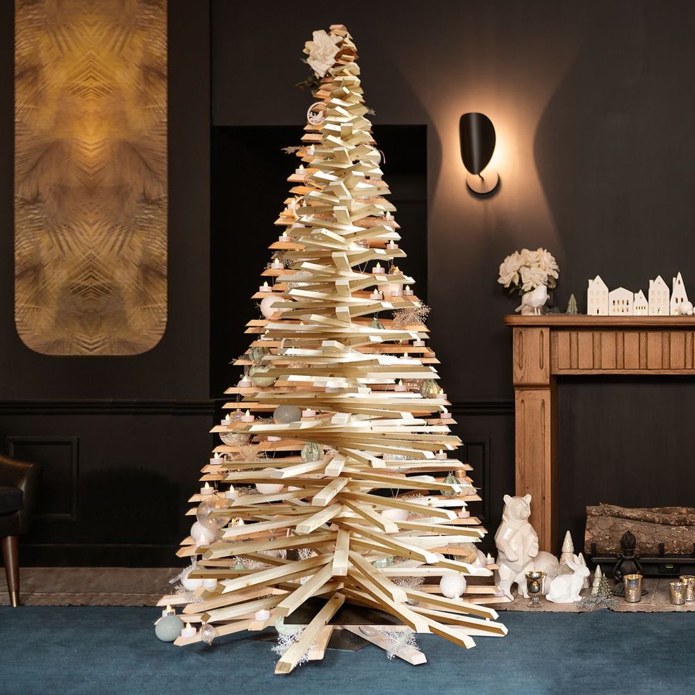 Autres décorations de Noël - MON SAPIN WOODY® 200 CM - MARCEL ET EUGENE - MON SAPIN WOODY®