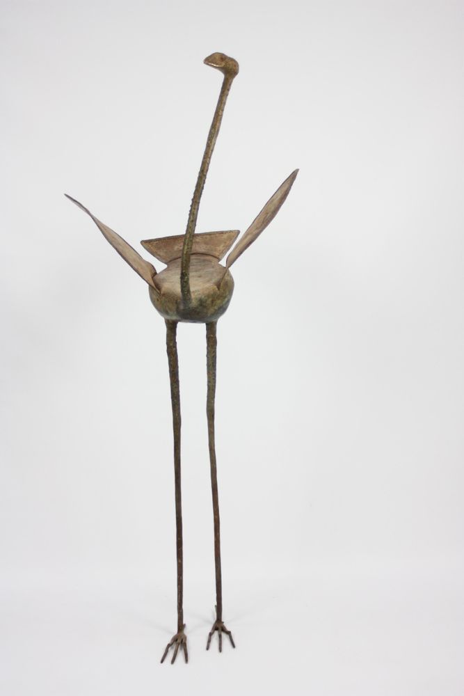Objets design - Autruche en bronze fabriquée à la main - CISSE DECO & DESIGN