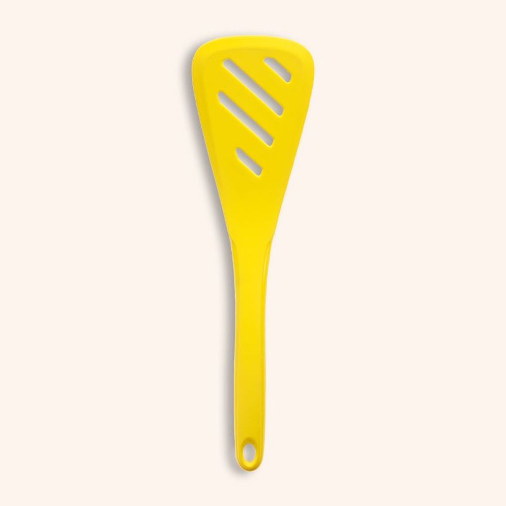 Kitchen utensils - Perforated silicone spatula and turner — Kochblume - COOKJENY