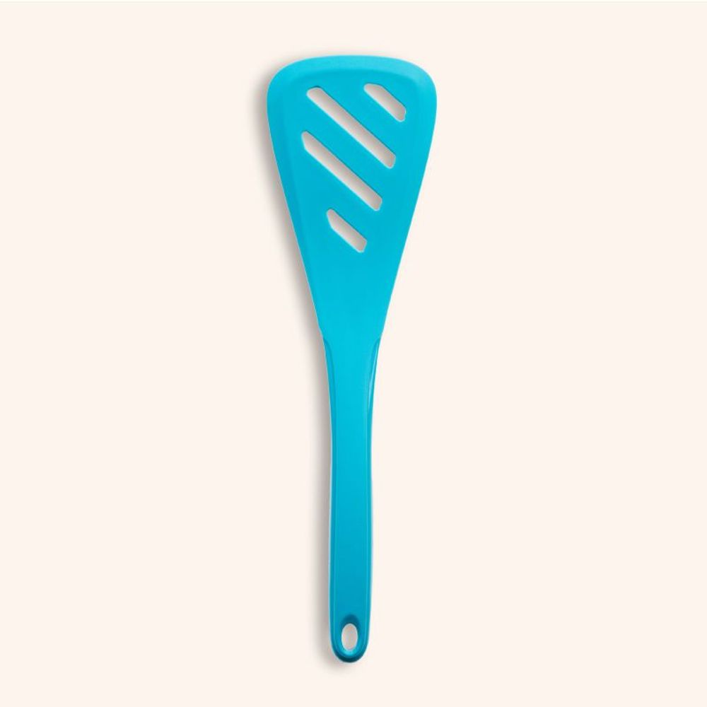 Kitchen utensils - Perforated silicone spatula and turner — Kochblume - COOKJENY