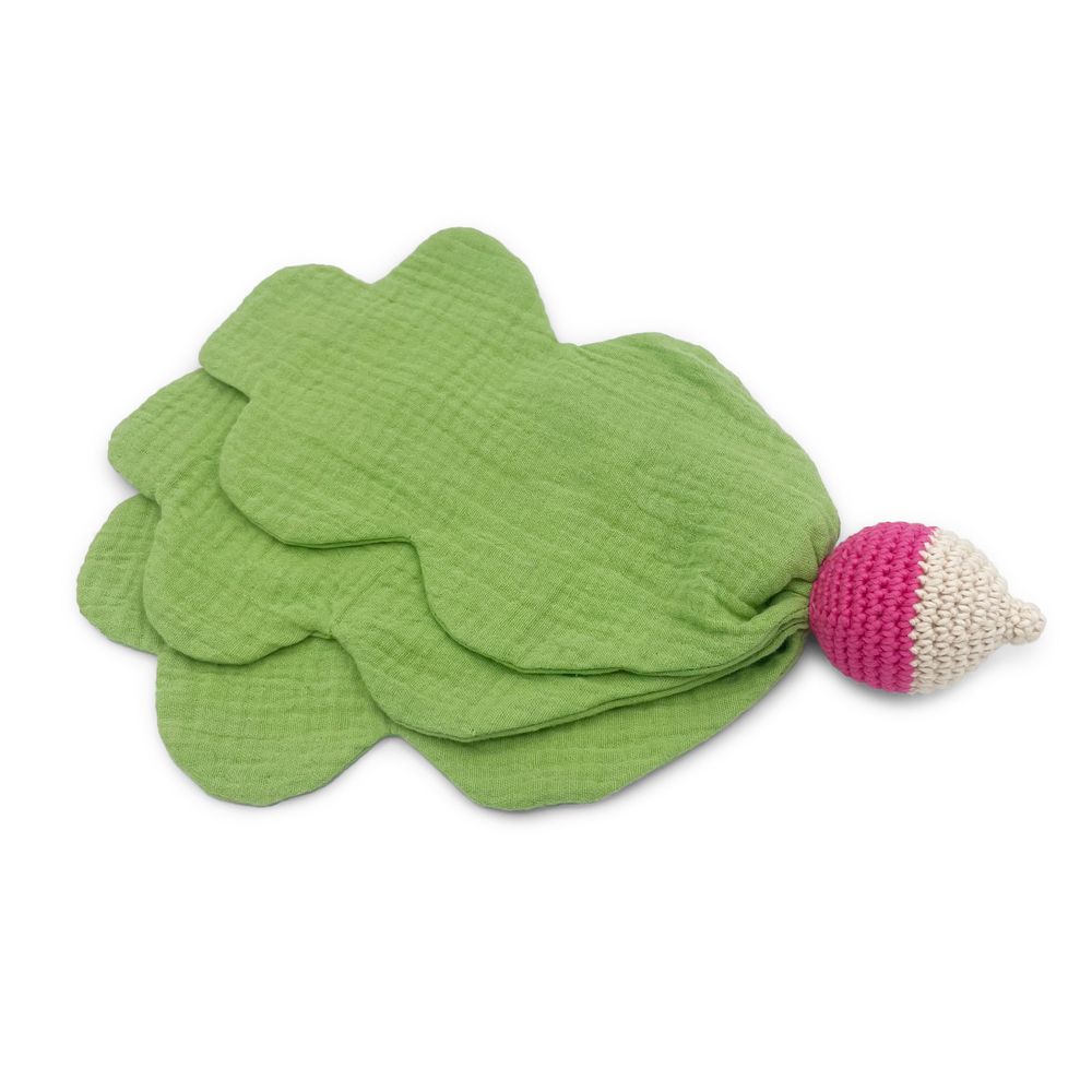 Jouets enfants - LE RADIS - DOUDOU EN COTON BIO - MYUM - THE VEGGY TOYS
