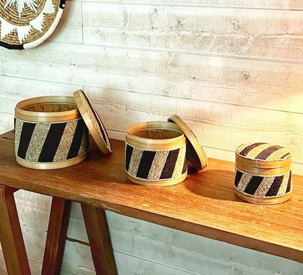 Bathroom storage - Jewelry Boxes (Bali) BOS16 - Set of 3 - BALINAISA