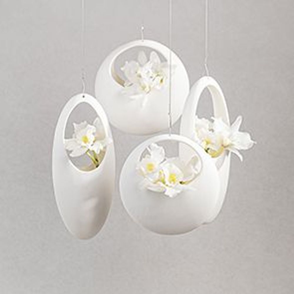 Vases - Vase ovale et rond FESTA, en porcelaine fine, fait a main - KLATT OBJECTS