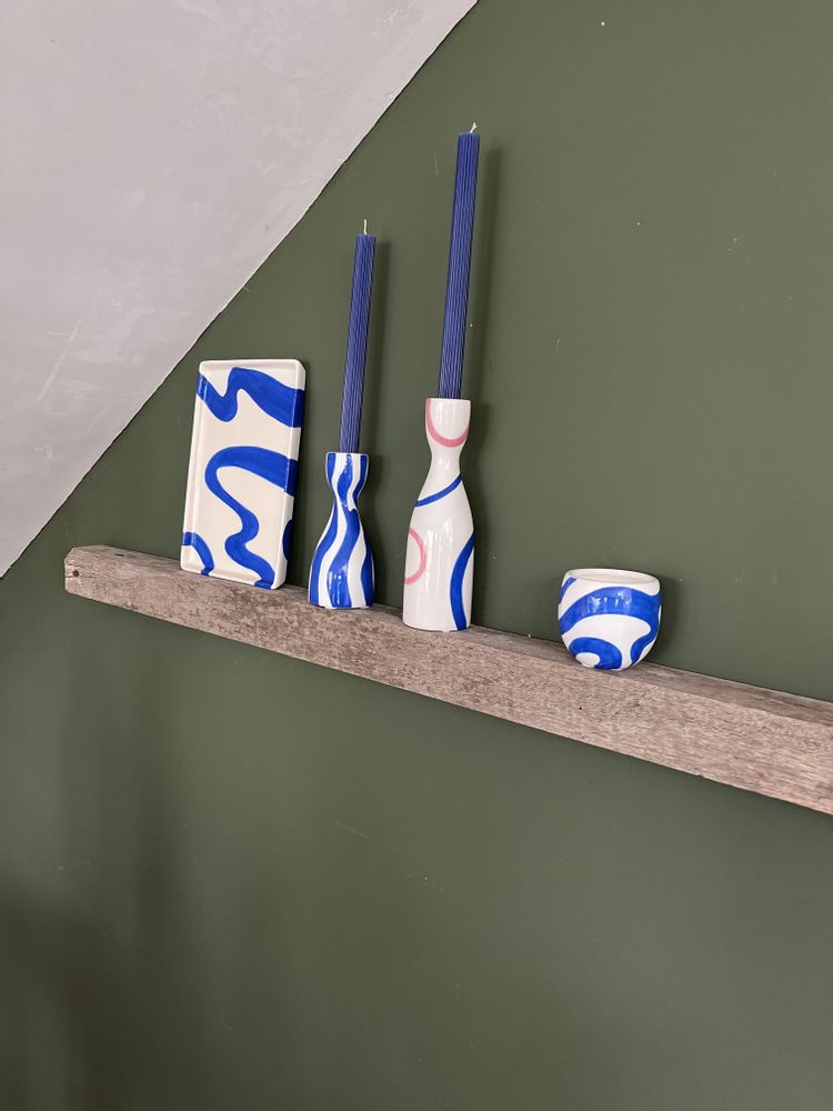 Objets de décoration - Plateau en Céramique Camargue bleu - CONFIDENCES PROVENCE