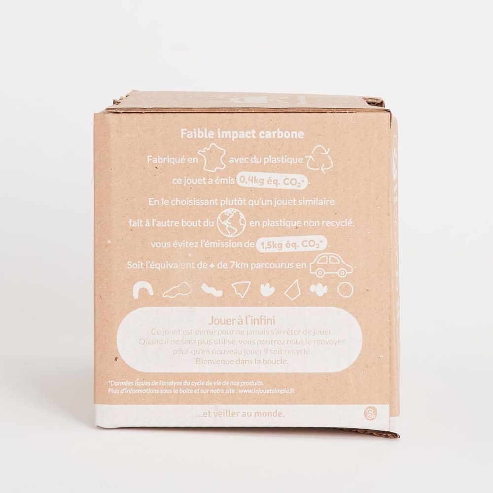 Toys - The acrobat - Stacking cups made in France from recycled plastic - LE JOUET SIMPLE.