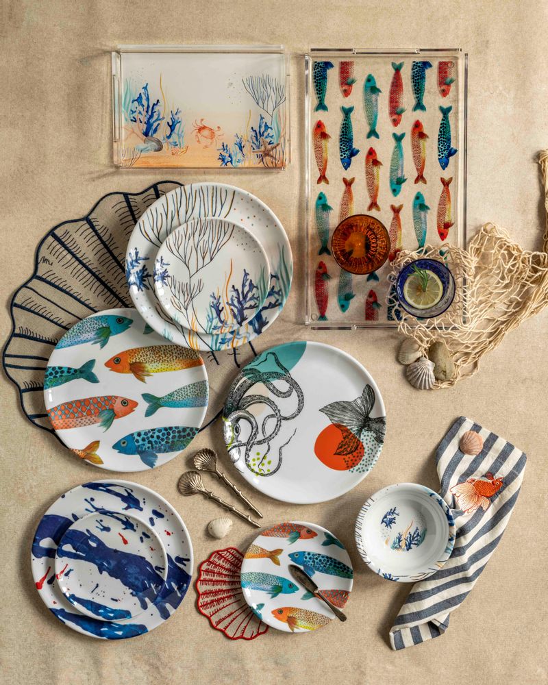 Assiettes au quotidien - Collection marine - FERN&CO.