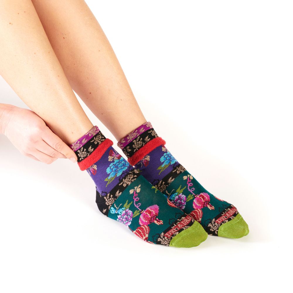 Chaussettes - Chaussette à revers Chinoiserie - DUB & DRINO