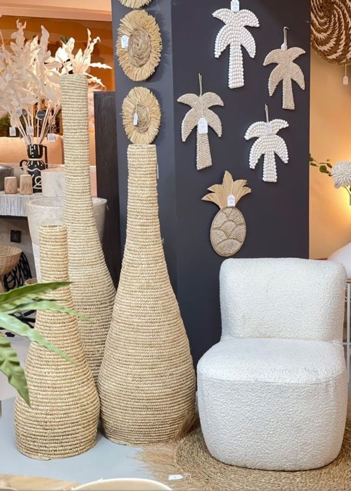 Objets design - Lampe à poser en Sisal (Bali) PLSPP14 - BALINAISA