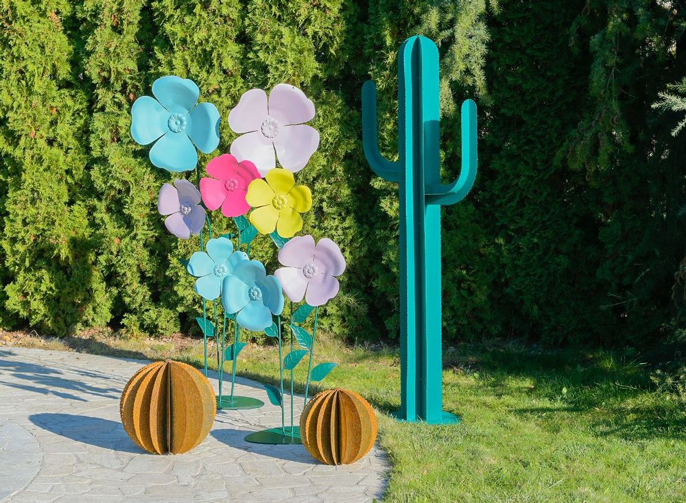 Floral decoration - Decorative Metal Flowers - IRONEX GARDEN