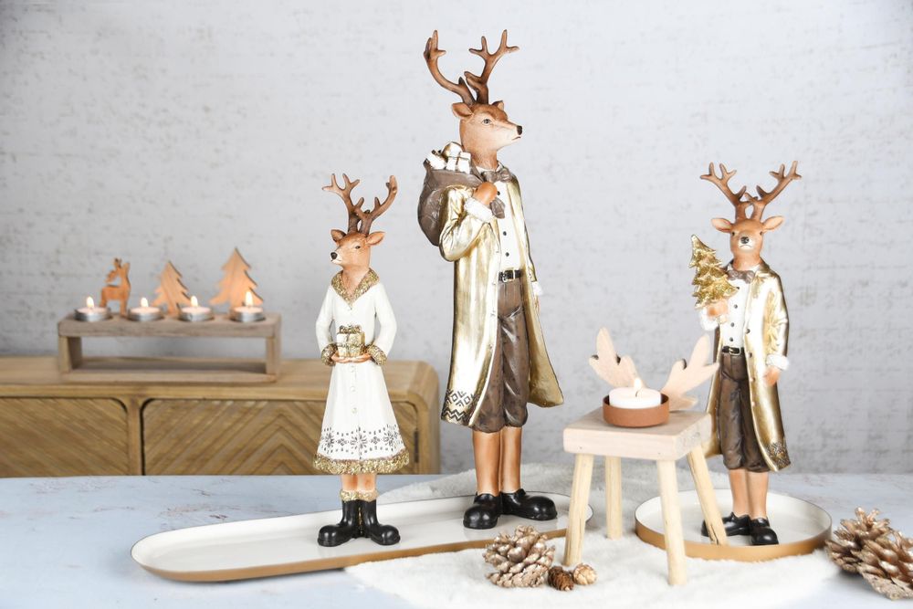 Objets de décoration - Couette de Neige - Rennes naturels - DEKORATIEF