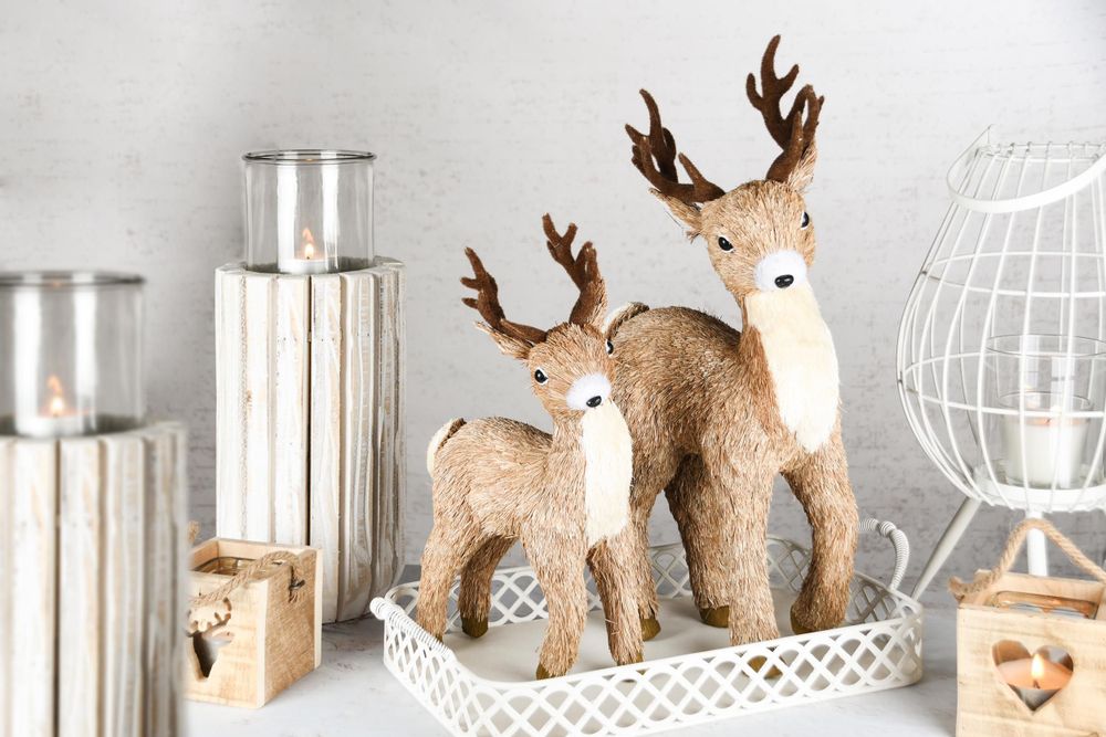 Objets de décoration - Couette de Neige - Rennes naturels - DEKORATIEF