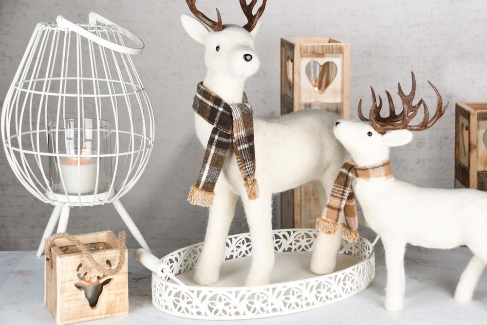 Objets de décoration - Couette de Neige - Rennes naturels - DEKORATIEF