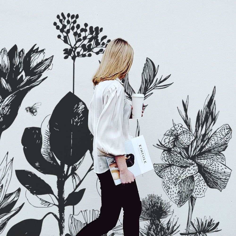 Tapestries - Wildflowers Panoramic Wallpaper - ACTE-DECO