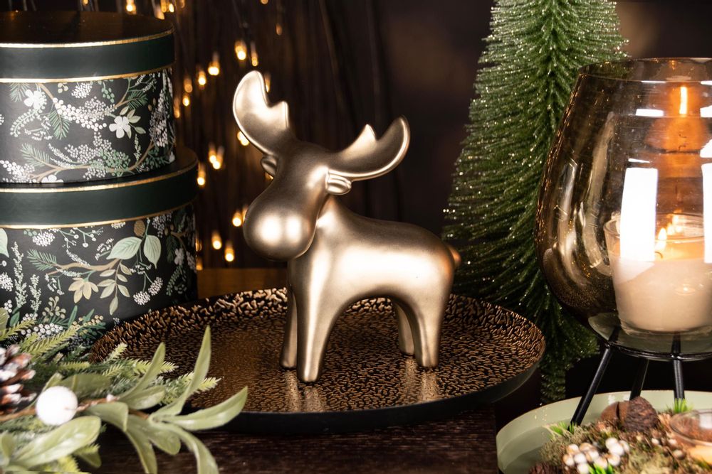 Decorative objects - Hiver Chaleureux - Bronze Deer - DEKORATIEF