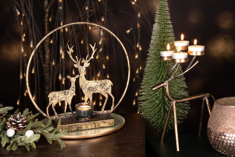 Decorative objects - Hiver Chaleureux - Bronze Deer - DEKORATIEF