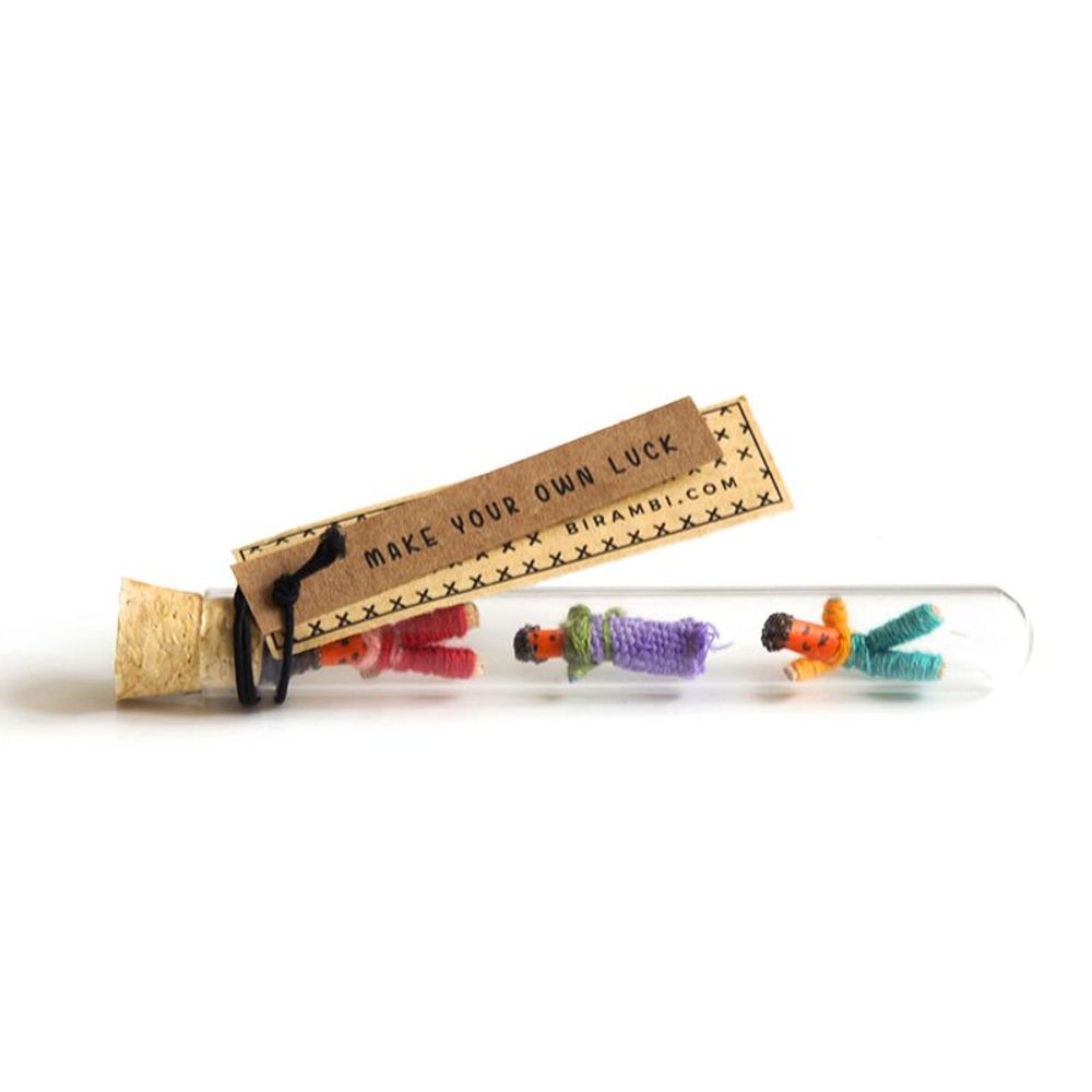 Card shop - Lucky Dolls - Message in a Bottle - Gift - Lucky Gift - Good Luck - Handmade Dolls - Thoughtful Gesture - Keepsake - Good Luck Card - Guatemala - Succes - Small gift - BIRAMBI