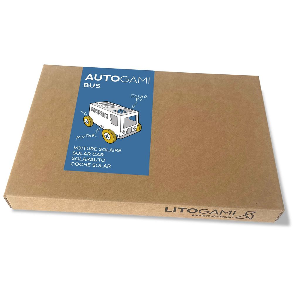 Decorative objects - Autogami White Bus - LITOGAMI