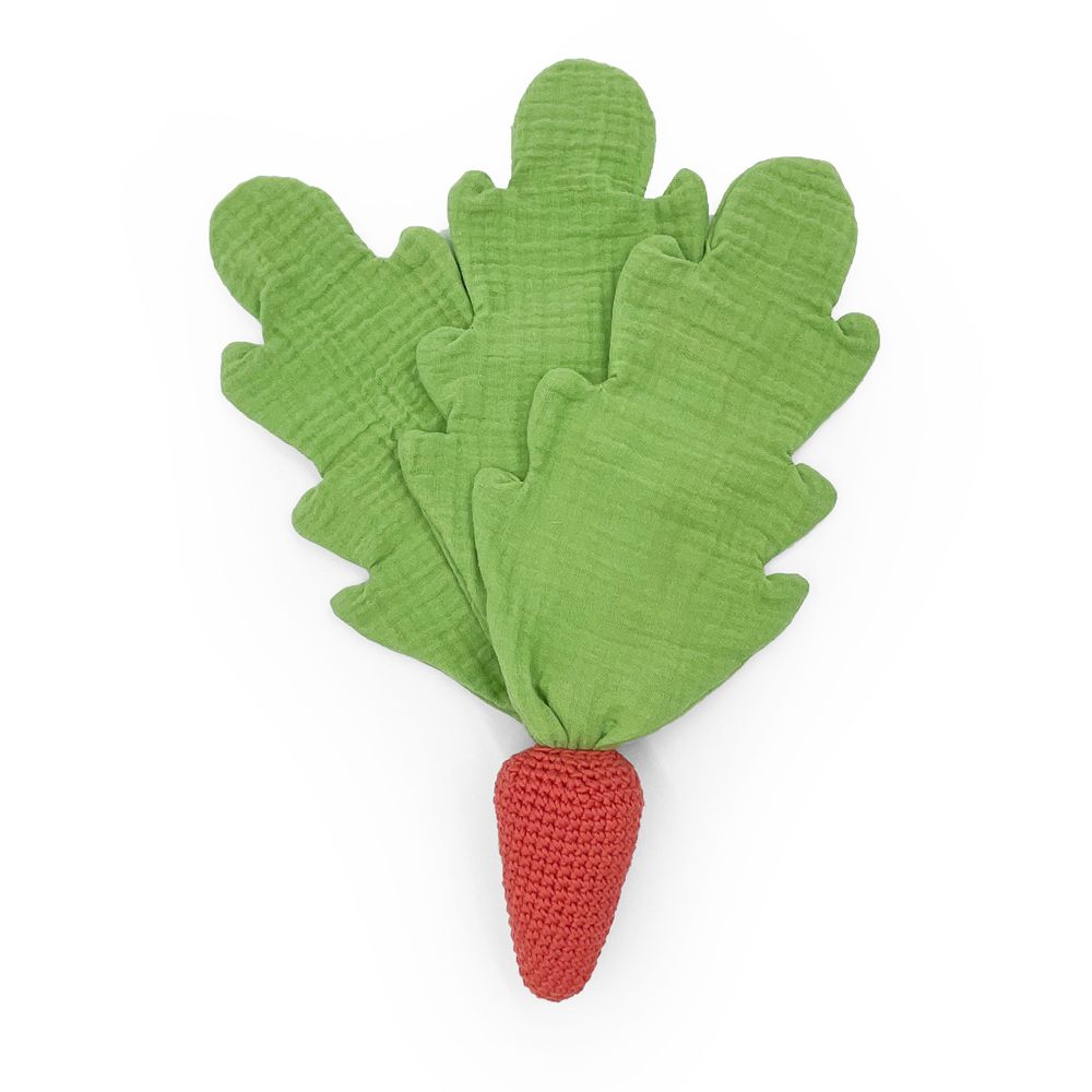 Accessoires pour puériculture - LA CAROTTE - DOUDOU EN COTON BIO - MYUM - THE VEGGY TOYS
