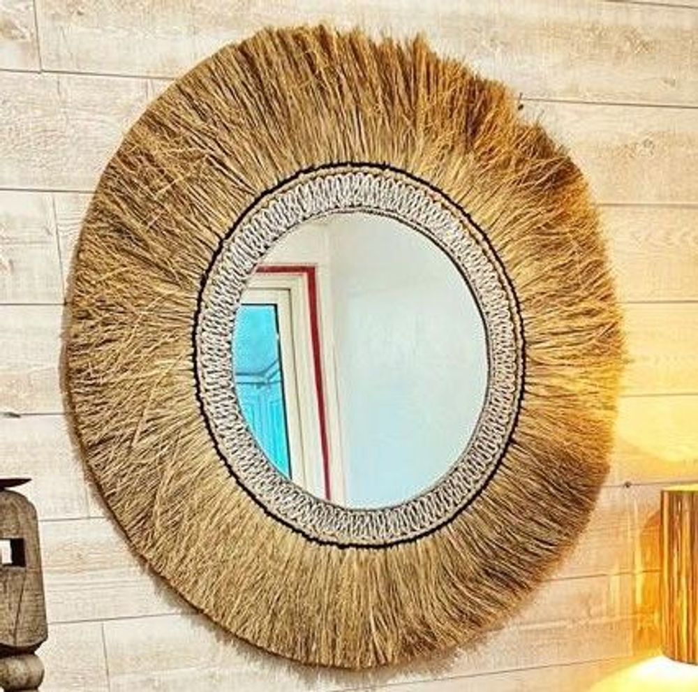 Miroirs - Miroir naturel en Sisal et Seagrass (Bali) - 85 - BALINAISA