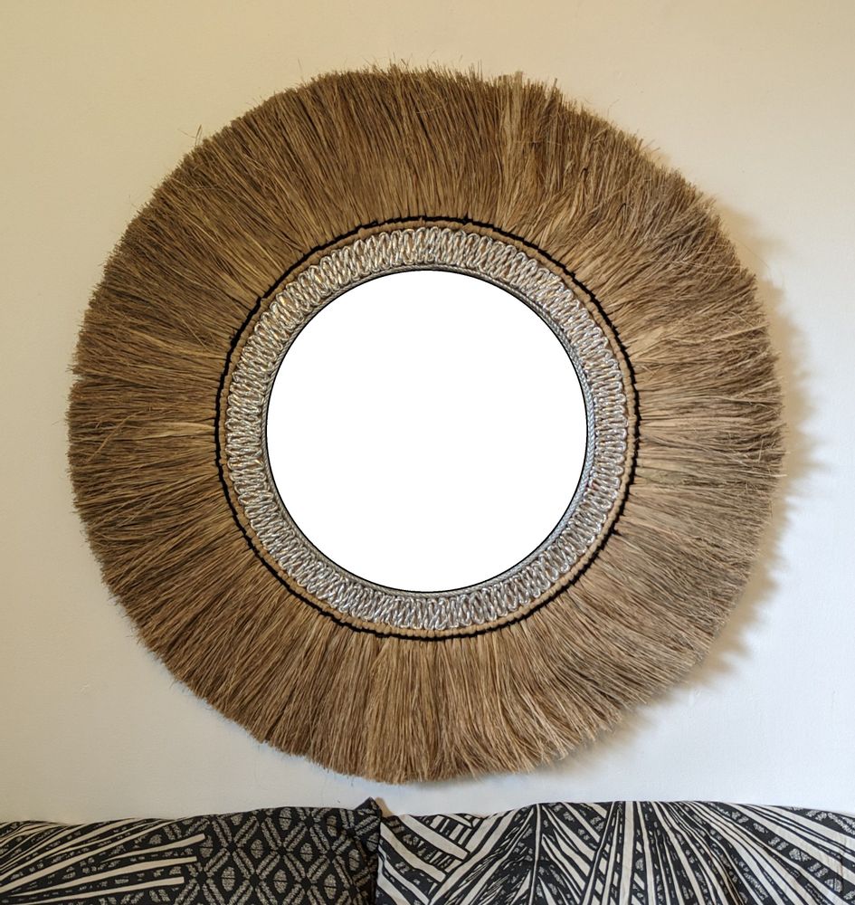 Miroirs - Miroir naturel en Sisal et Seagrass (Bali) - 85 - BALINAISA