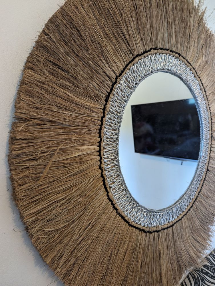 Miroirs - Miroir naturel en Sisal et Seagrass (Bali) - 85 - BALINAISA