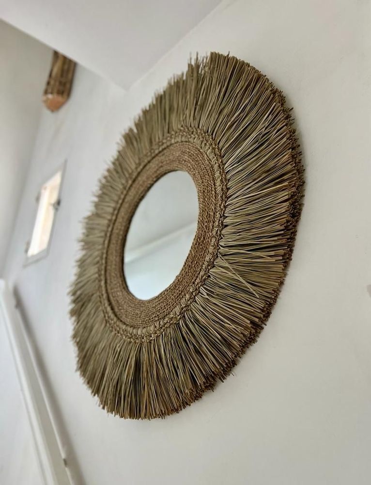 Miroirs - Miroir naturel en Mendong et Seagrass (Bali) - 100 cm - BALINAISA