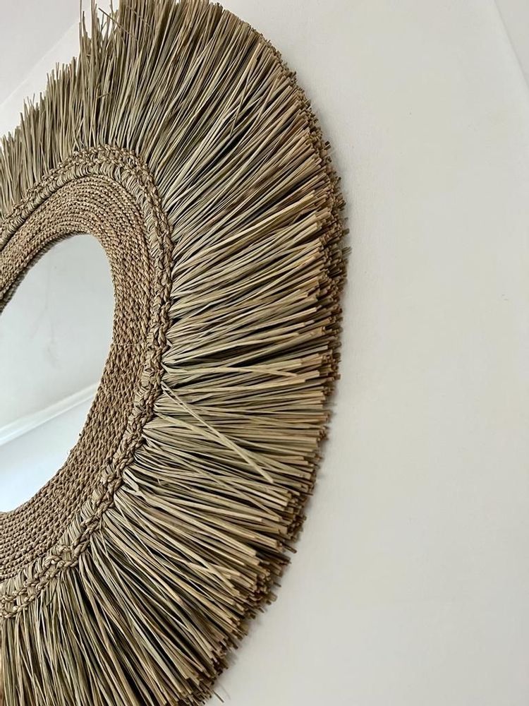Miroirs - Miroir naturel en Mendong et Seagrass (Bali) - 100 cm - BALINAISA