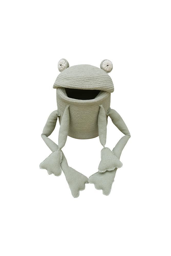 Soft toy - Basket Fred the Frog - LORENA CANALS