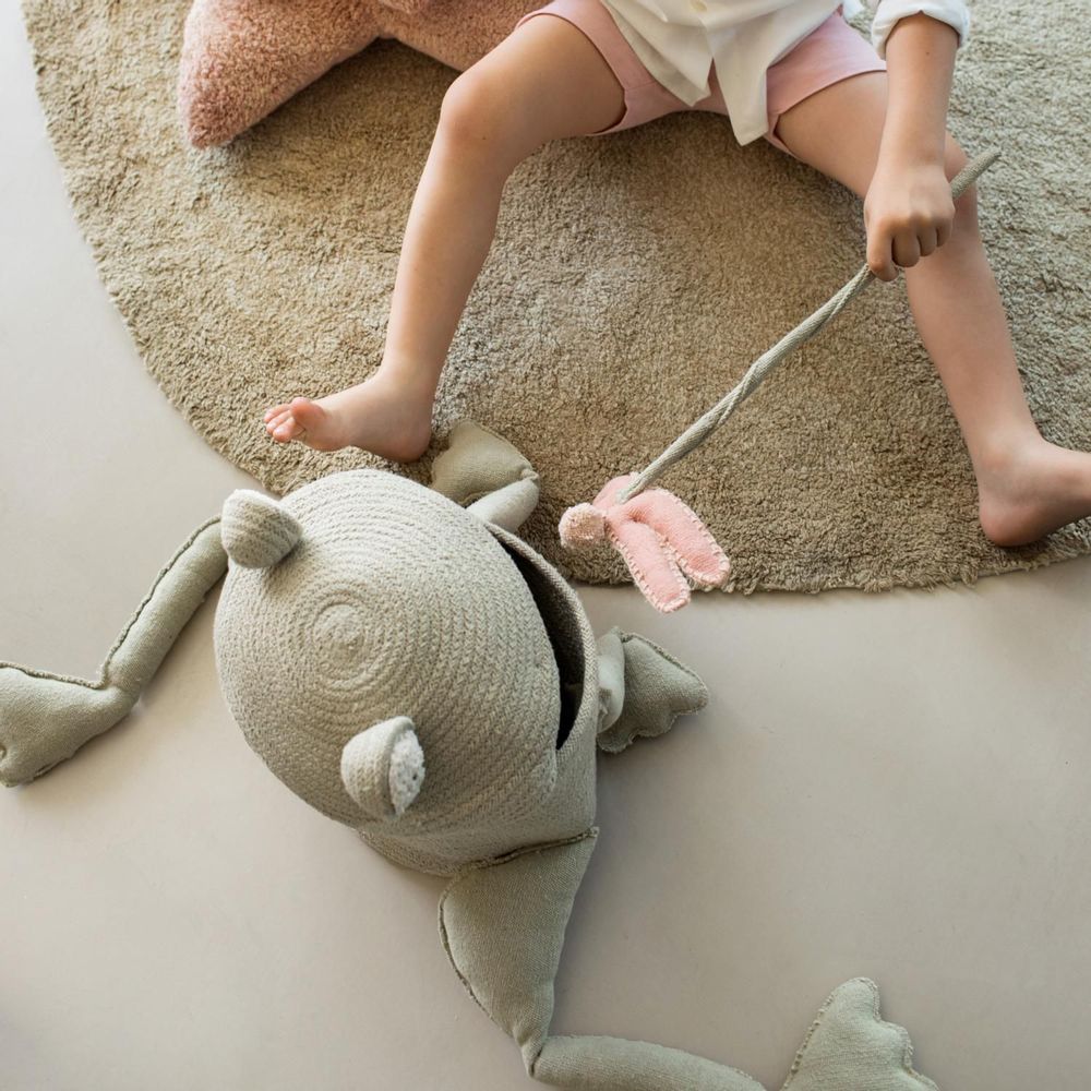 Soft toy - Basket Fred the Frog - LORENA CANALS