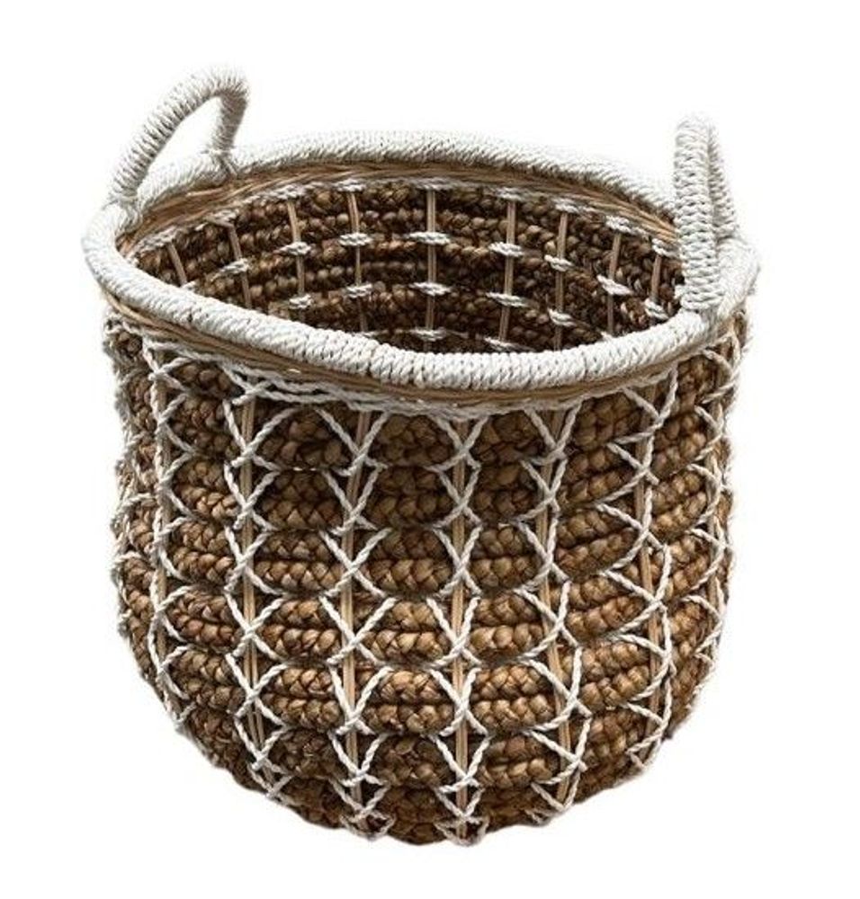 Caskets and boxes - Water hyacinth and bamboo laundry basket - PJBS-3 - BALINAISA