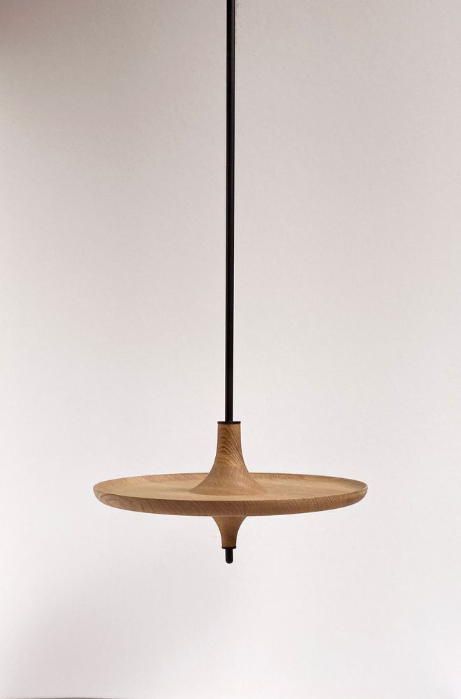 Design objects - TOUPY HANGING TABLE 38 CM - OAK - MADEMOISELLE JO.