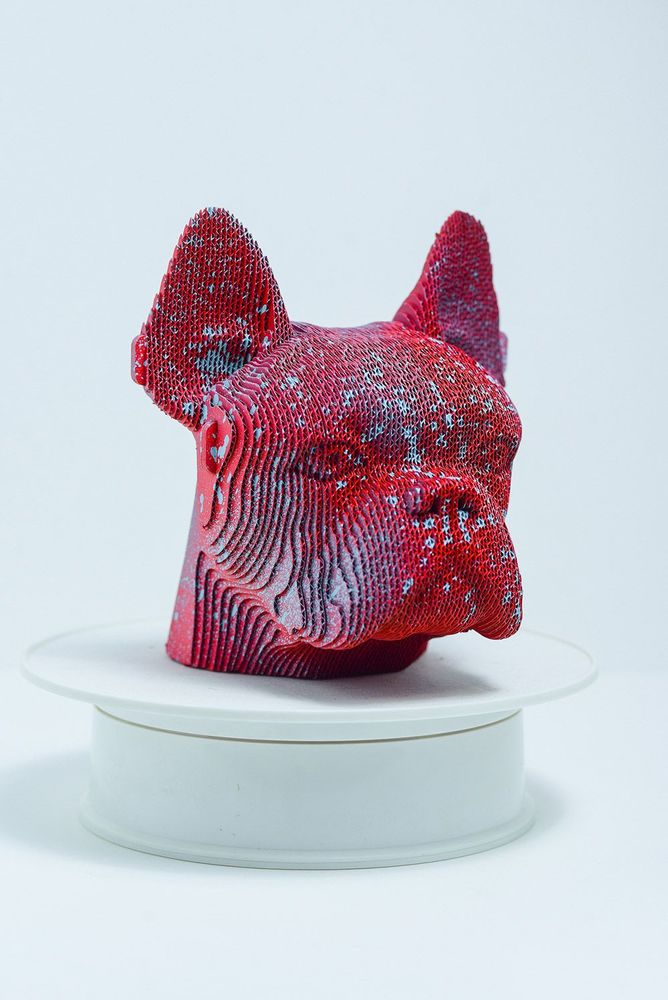 Cadeaux - Puzzle 3D en carton BULLDOG - CARTONIC