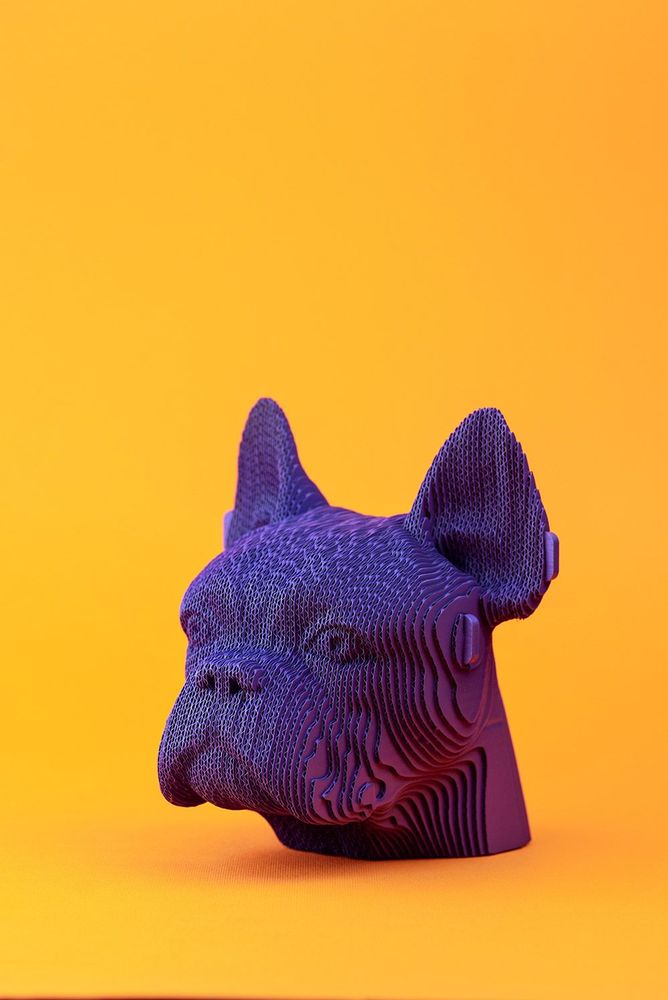 Cadeaux - Puzzle 3D en carton BULLDOG - CARTONIC