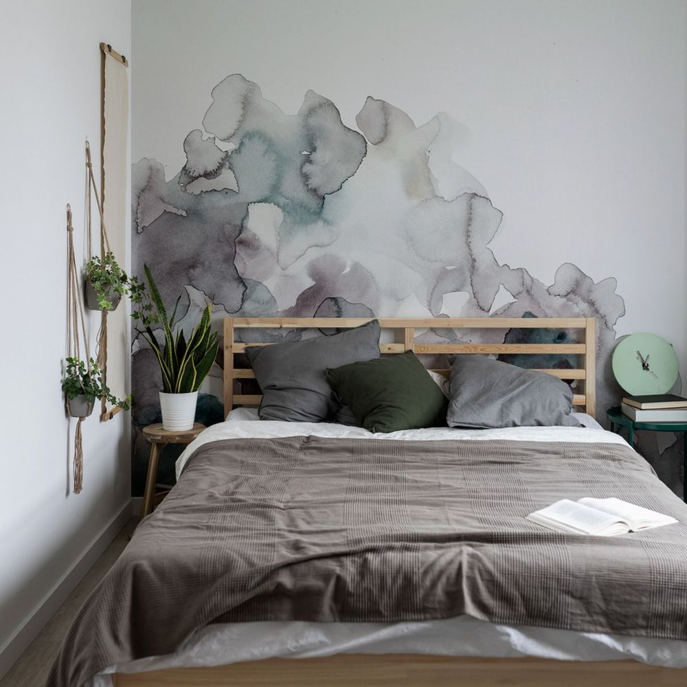 Tapestries - Anemone Panoramic Wallpaper - ACTE-DECO