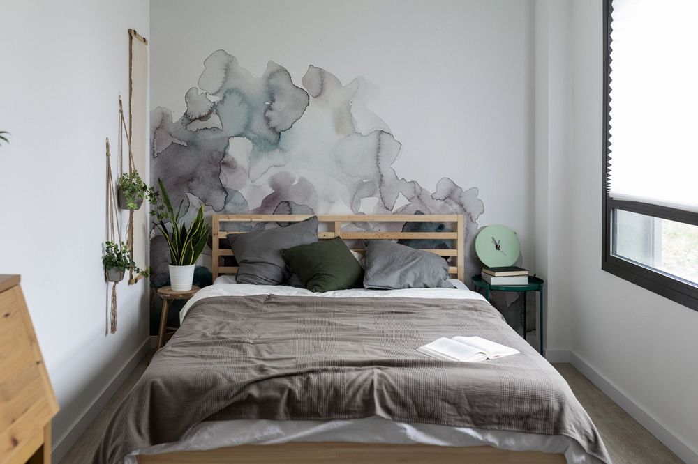 Tapestries - Anemone Panoramic Wallpaper - ACTE-DECO