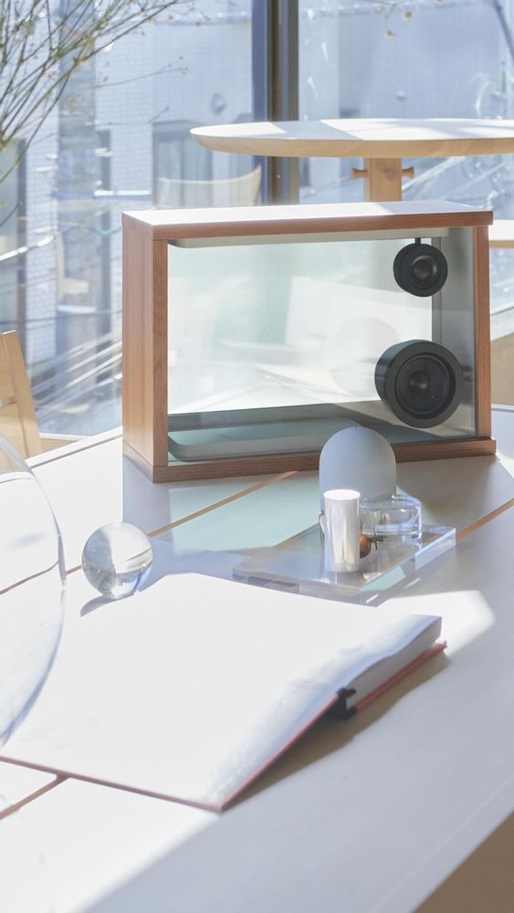 Solutions acoustiques - COTODAMA" SPEAKER BOX  (Karimoku) - COTODAMA