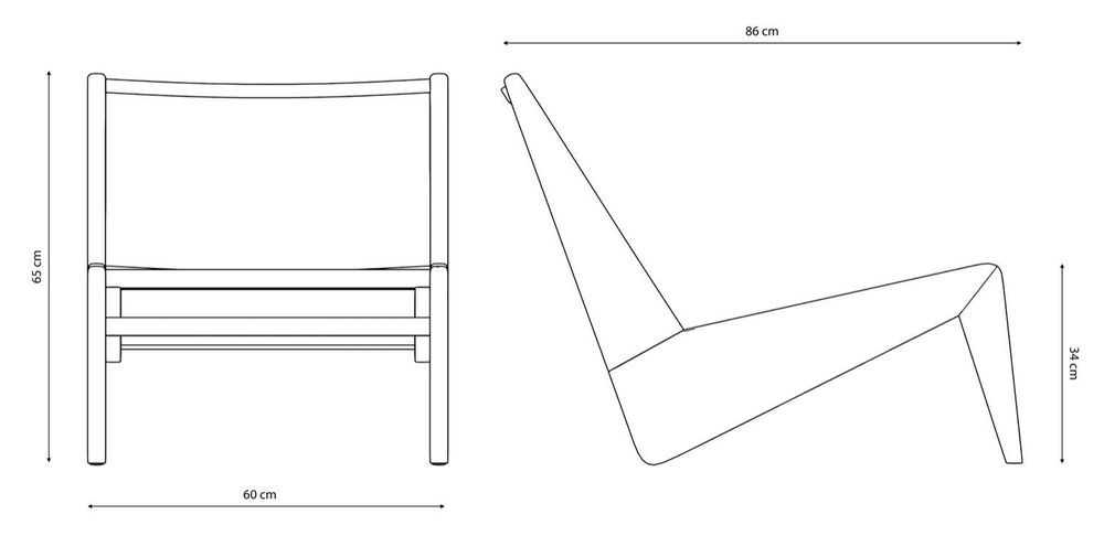 Lounge chairs for hospitalities & contracts - Kangaroo Chair - Charcoal Black - DETJER®