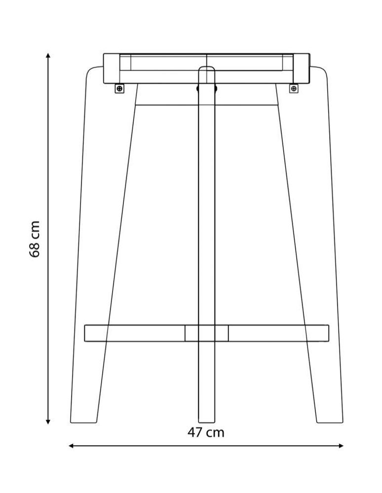 Chambres d'hôtels - Tabouret de bar - Brun Foncé - DETJER®